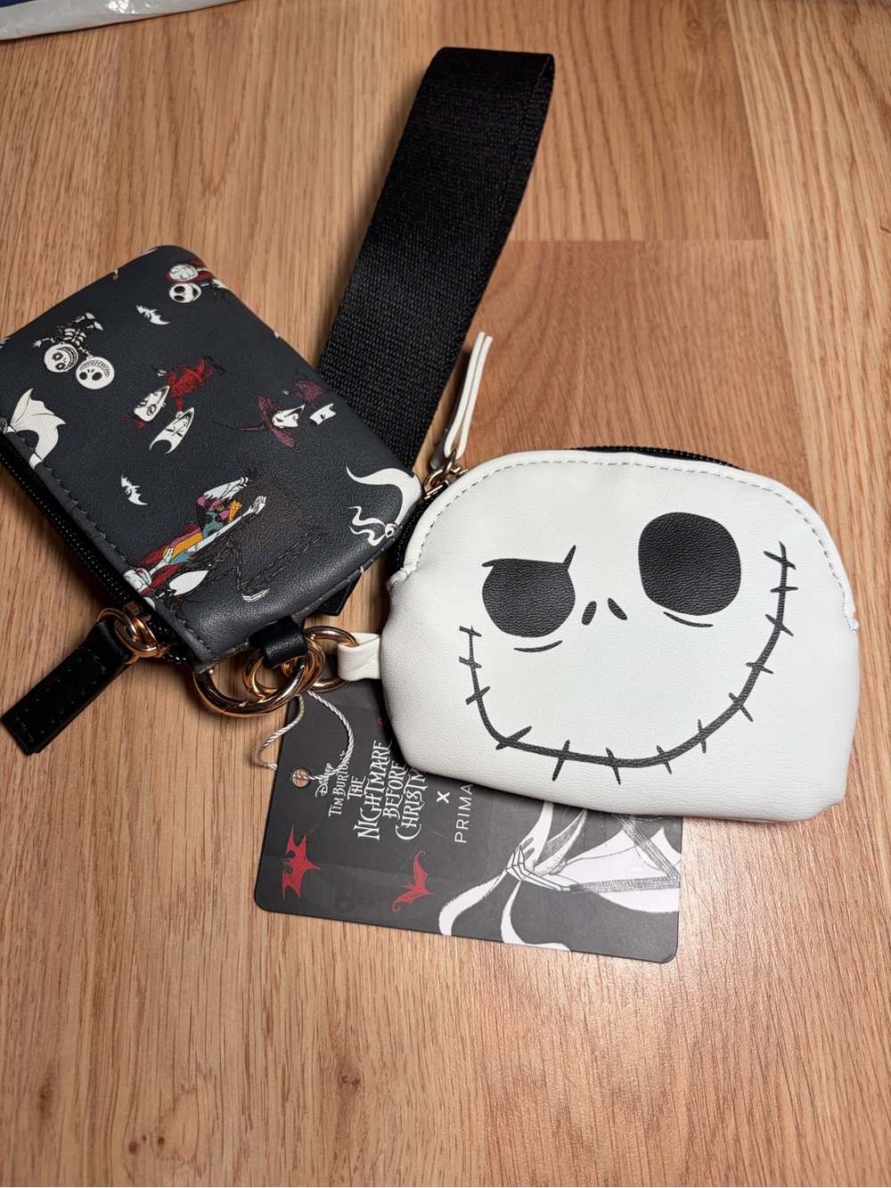 Disney Nightmare Before Christmas Coin Purse Set of 2 w Strap *Primark*-NEW